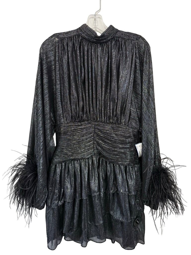 Metallic W/Feather Cuffs