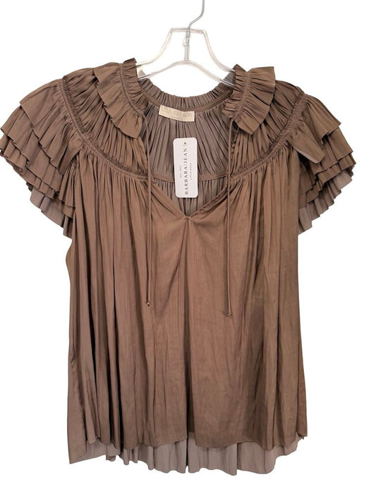 Satin Pleated W/Ruffles NWT