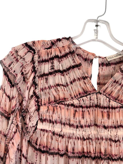 Silk Tie Dye W/Ruffles