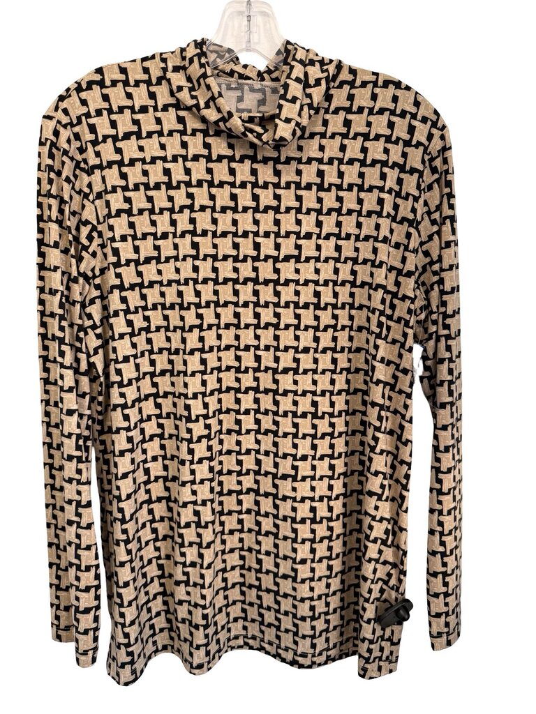 Basketweave Turtleneck