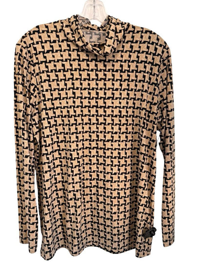 Basketweave Turtleneck