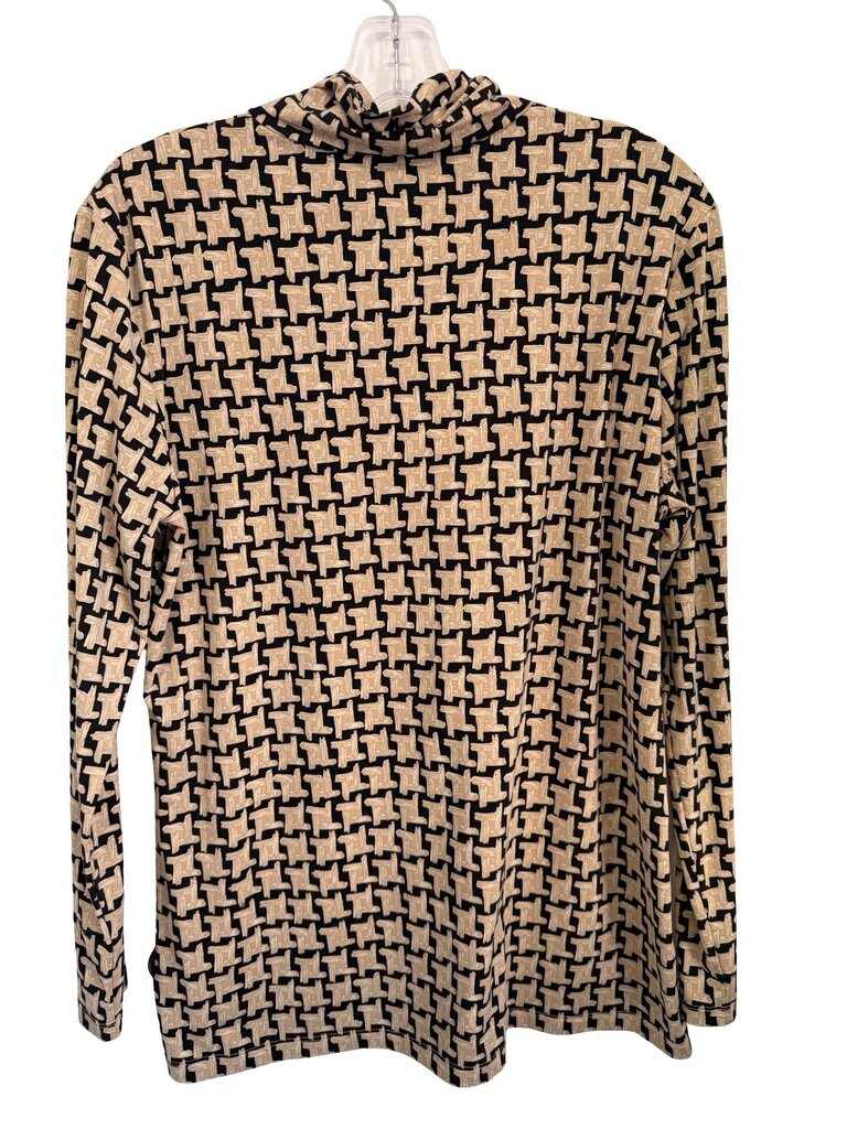 Basketweave Turtleneck