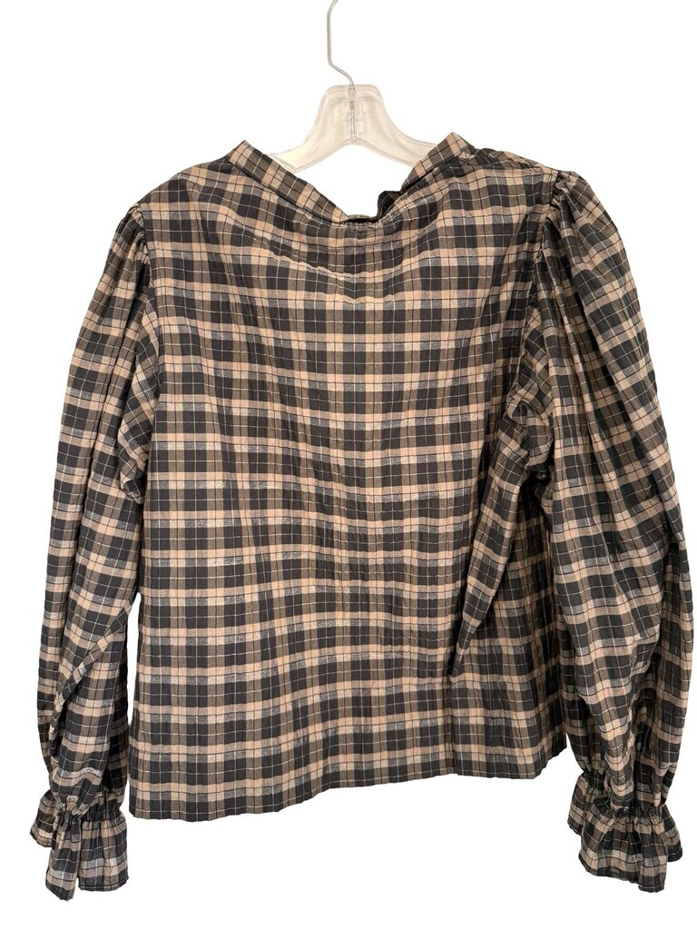 Plaid w/Ruffle Tie Nk NWT