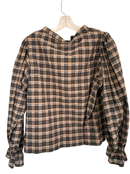 Plaid w/Ruffle Tie Nk NWT