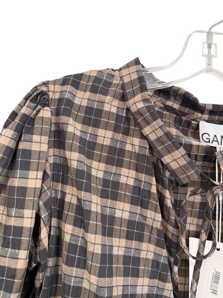 Plaid w/Ruffle Tie Nk NWT