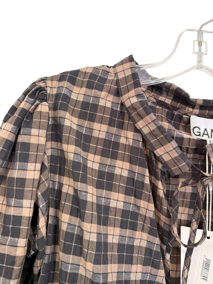 Plaid w/Ruffle Tie Nk NWT