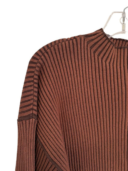 Ribbed Hi Neck Tunic