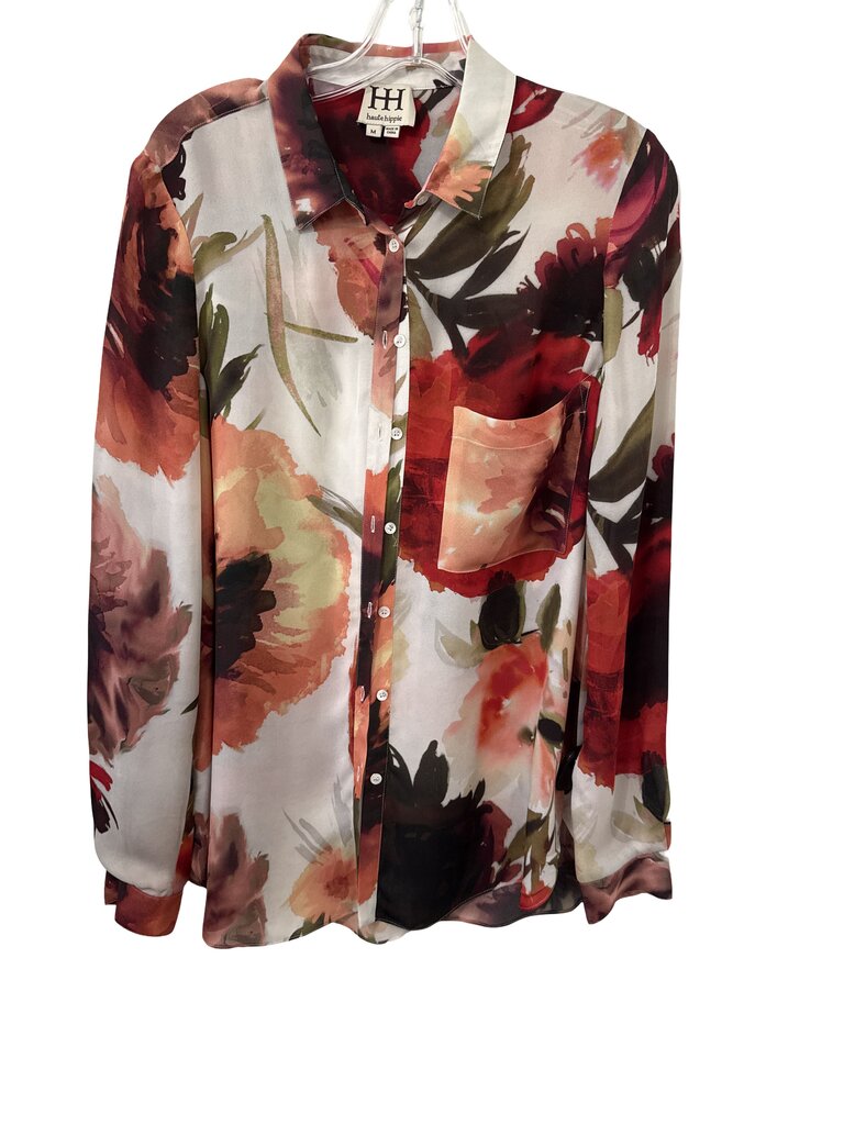 Floral Watercolor Blouse