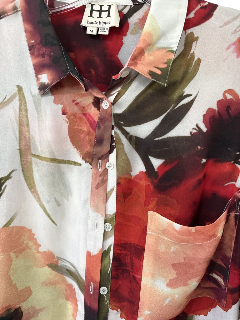 Floral Watercolor Blouse
