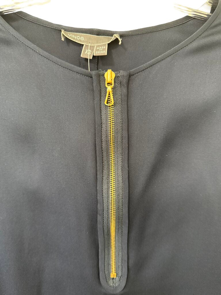 Satin S/S Zip Placket