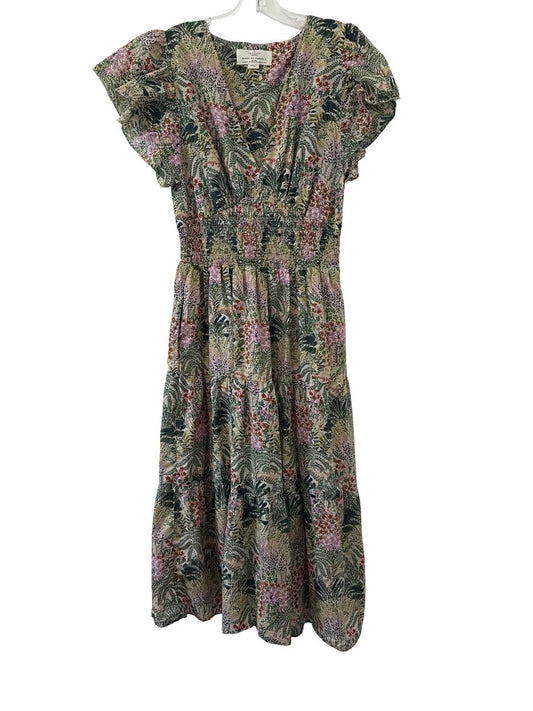 Floral Smocked Tiered Vnk