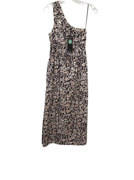 Floral 1 Shoulder Midi NWT