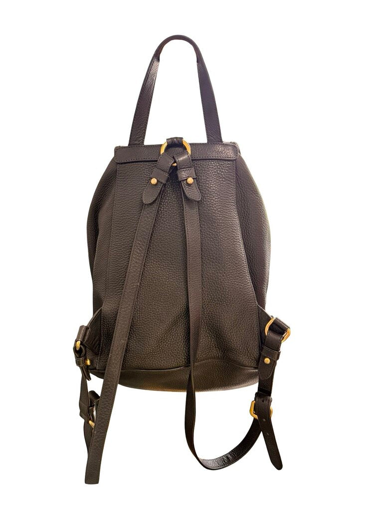 Leather backpack