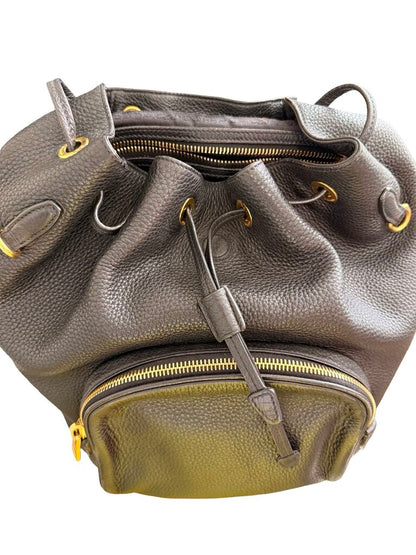 Leather backpack