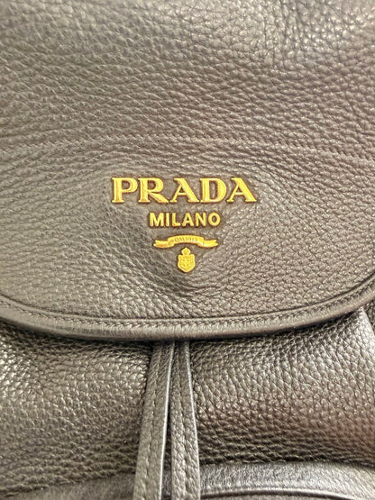 Leather backpack