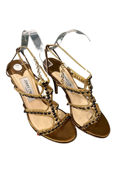 Beaded/Mesh Hi Heel