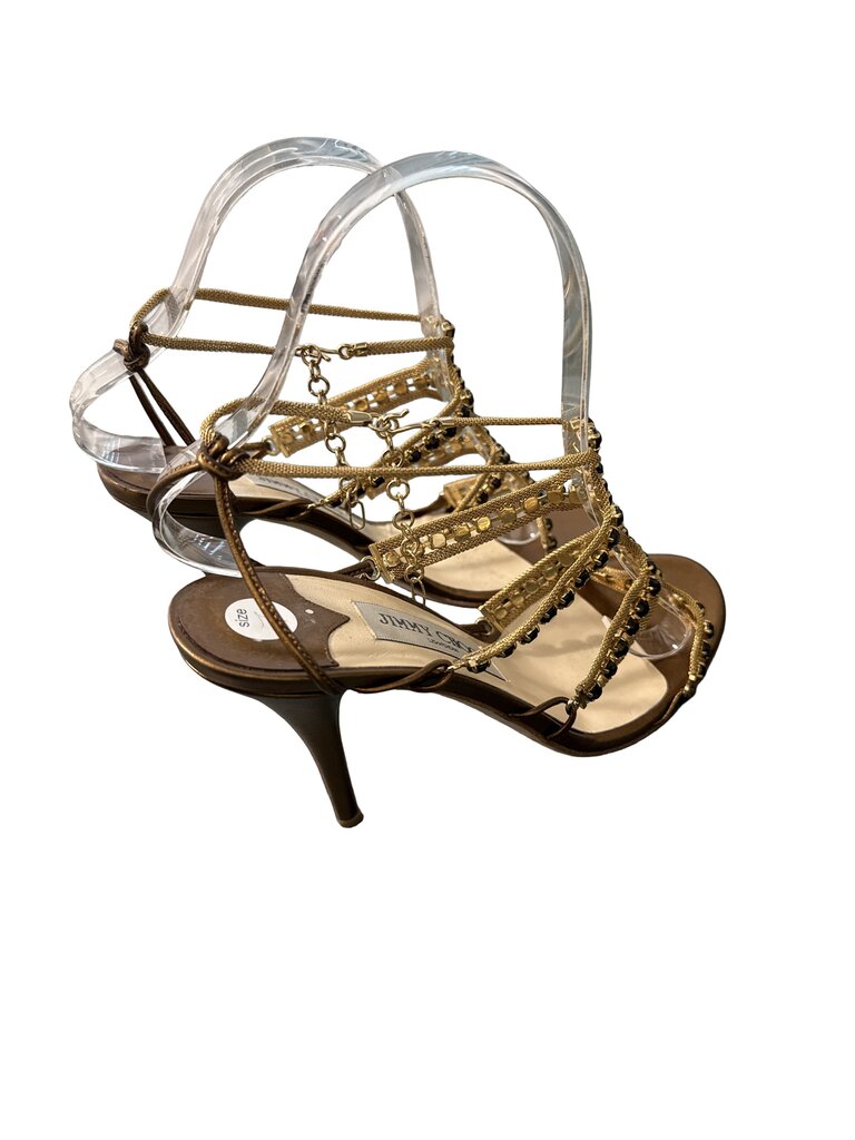Beaded/Mesh Hi Heel