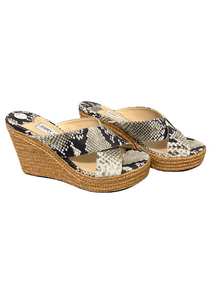 Reptile Slide Wedge Espadrille