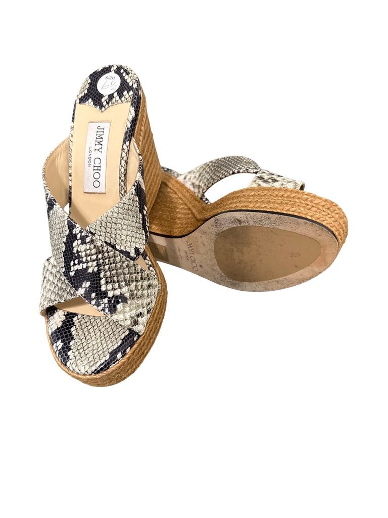 Reptile Slide Wedge Espadrille