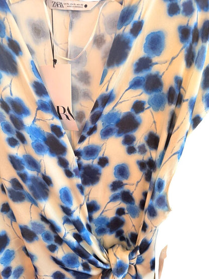 Watercolor Print Wrap Maxi NWT