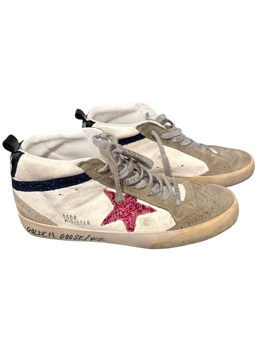 Suede/Glitter Lace Up