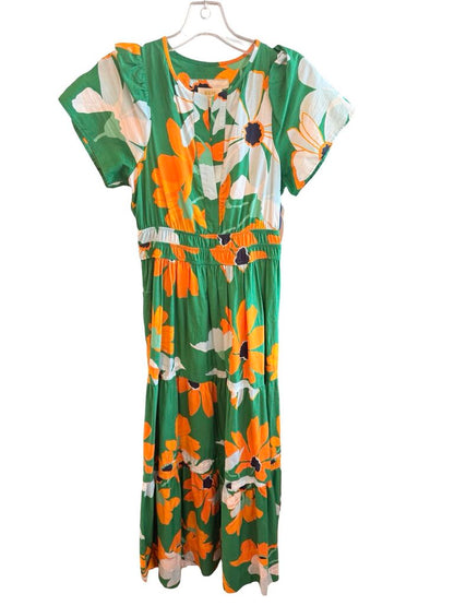 Floral Long Tiered Smocked