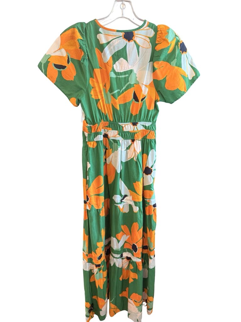 Floral Long Tiered Smocked
