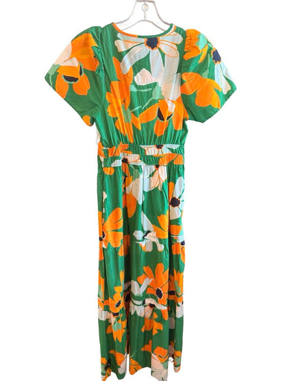 Floral Long Tiered Smocked