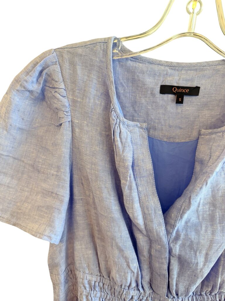 Linen Smocked Tiered Maxi