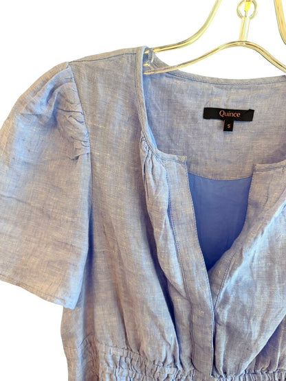 Linen Smocked Tiered Maxi