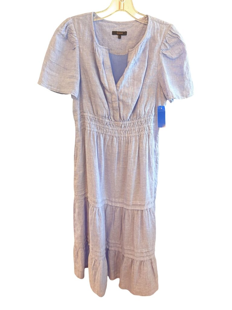 Linen Smocked Tiered Maxi
