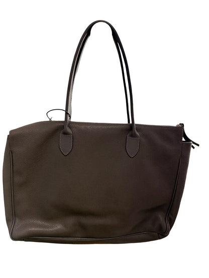 Leather Tote W/Zippers