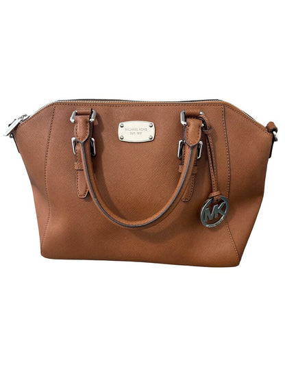 Leather Zip Top Tote