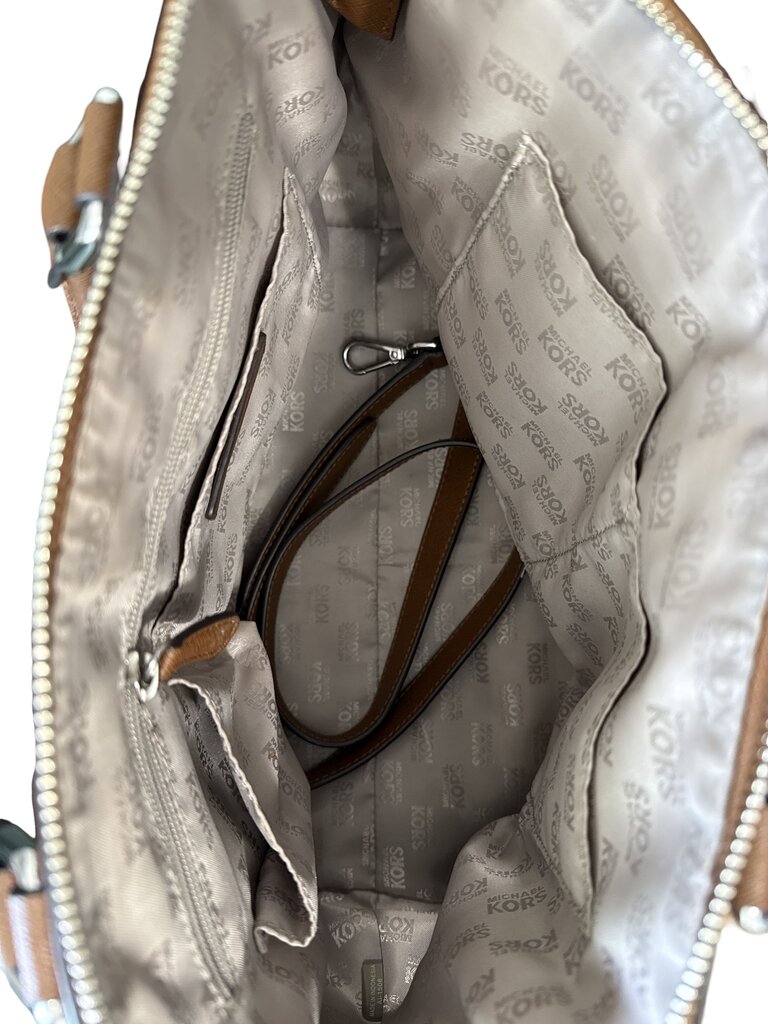 Leather Zip Top Tote