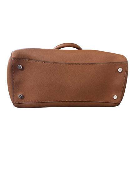 Leather Zip Top Tote