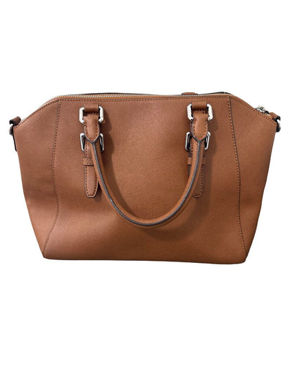 Leather Zip Top Tote
