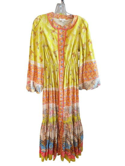 Long Bird Print W/Belt