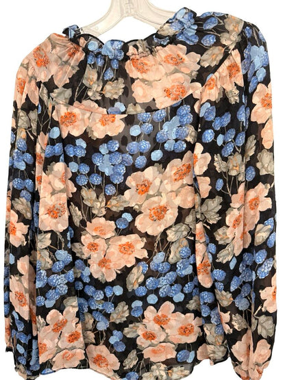 Floral Vnk W/Ruffles