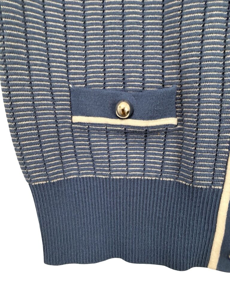 Stripe S/S Button Front NWT