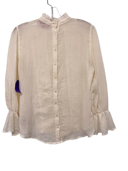 Pleated/Lace Hi Neck