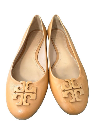 Leather Flats W/Logo