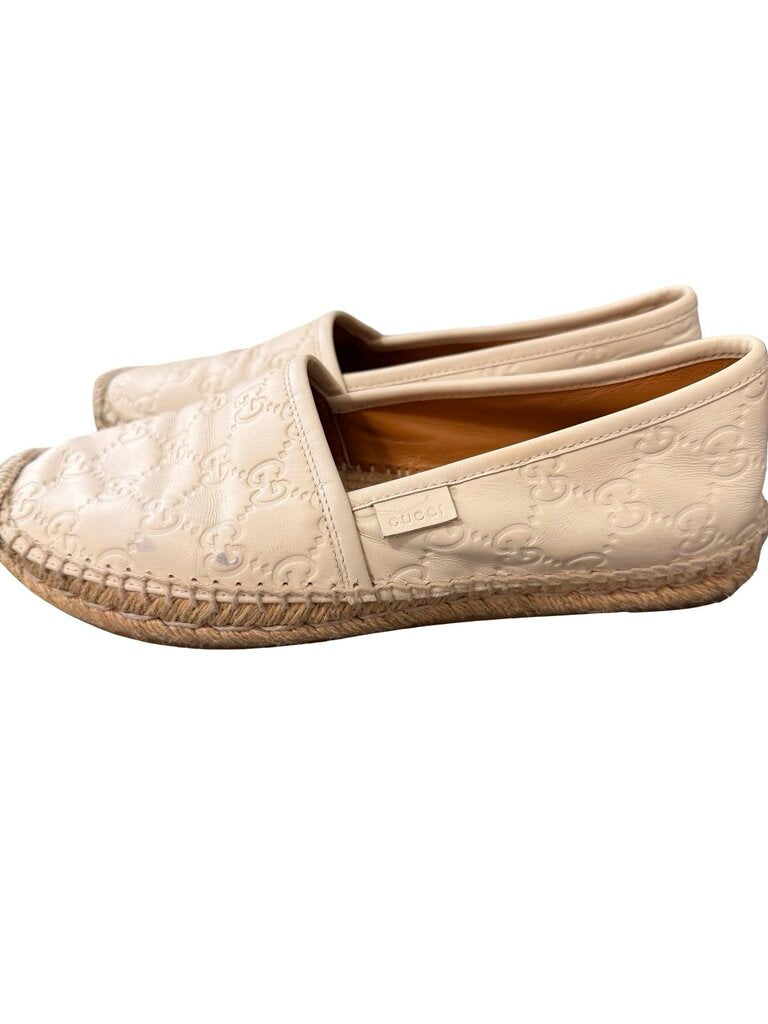 Leather Logo Espadrille