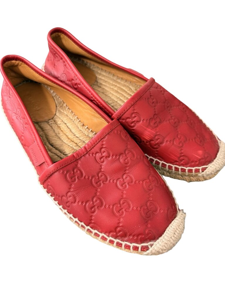 Leather Logo Espadrille