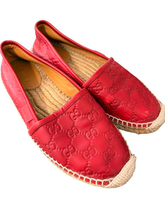 Leather Logo Espadrille