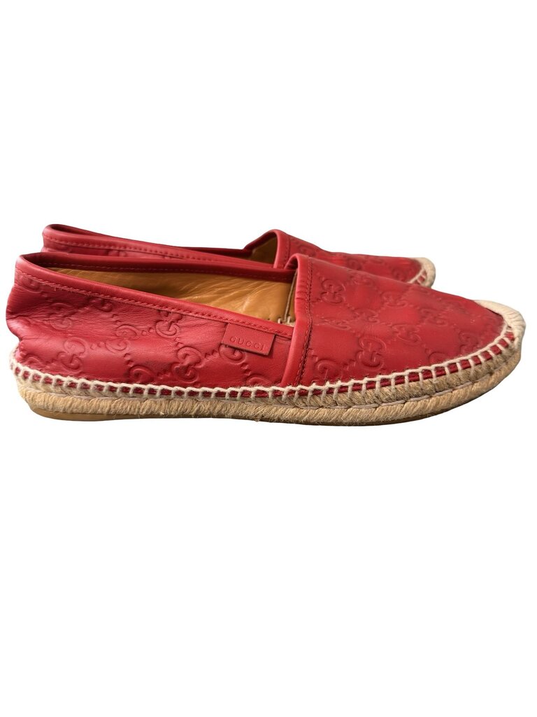 Leather Logo Espadrille