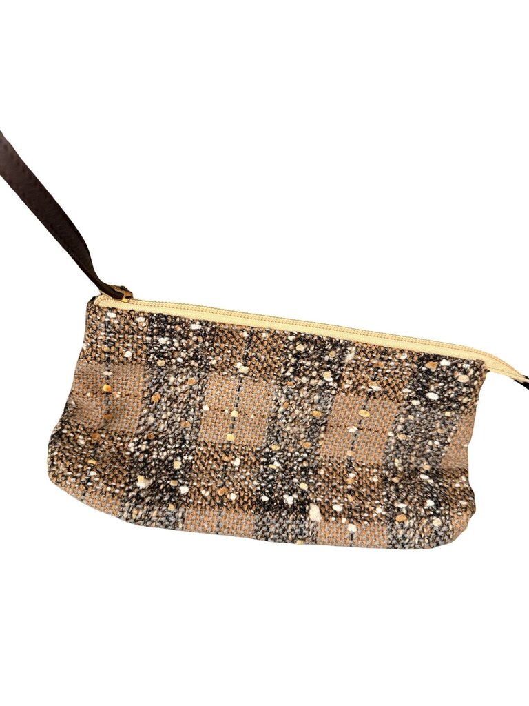 Woven Shearling Hobo