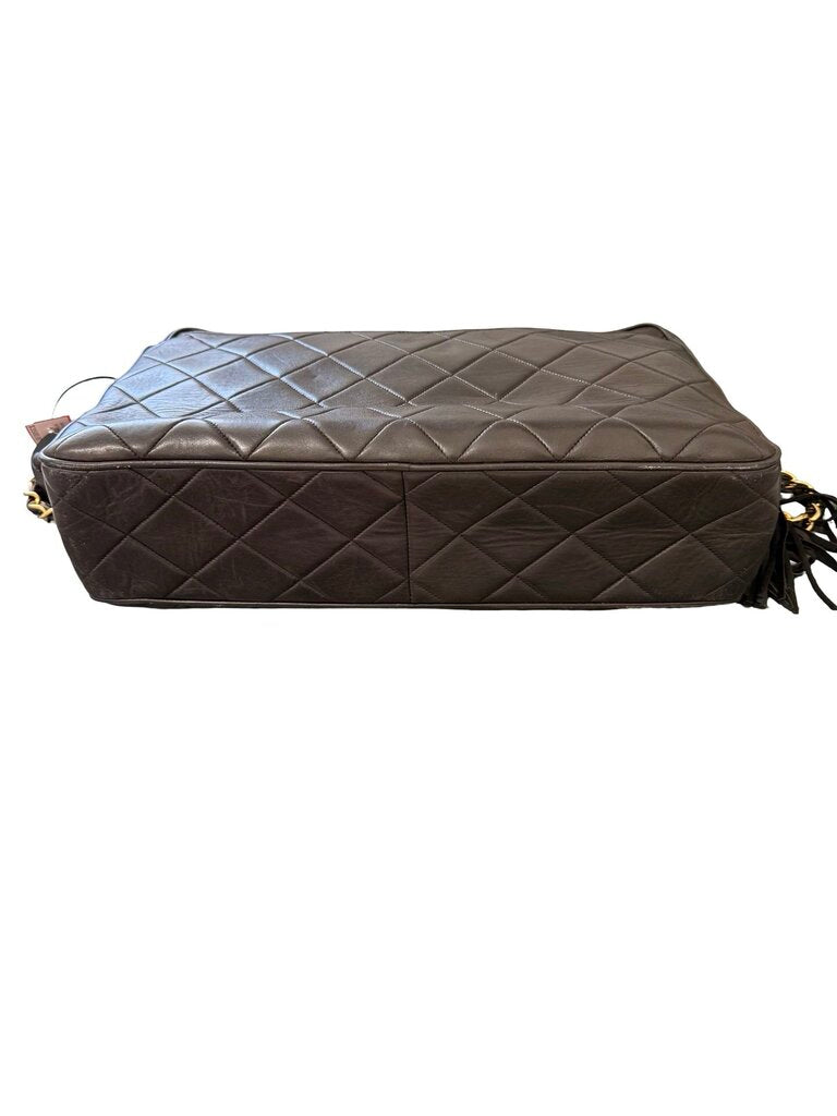 Front Pocket Lambskin Tassel Camera