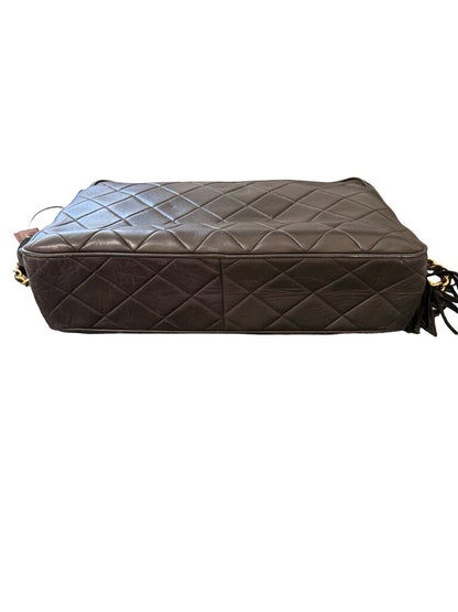 Front Pocket Lambskin Tassel Camera