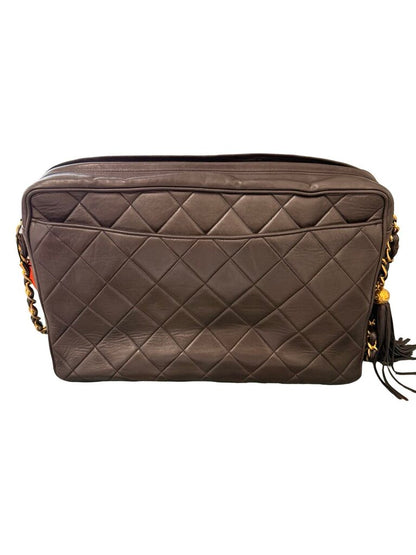 Front Pocket Lambskin Tassel Camera